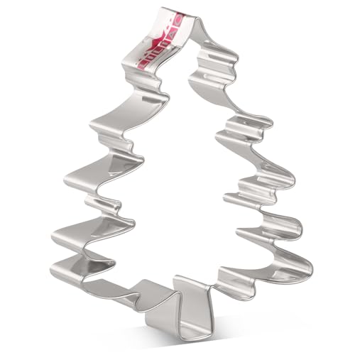 Christmas Tree Cookie Cutter - 4.3 Inch Food Safe Stainless Steel
