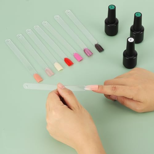 150 Nail Swatch Sticks with Ring - Black Nail Polish Sample Display