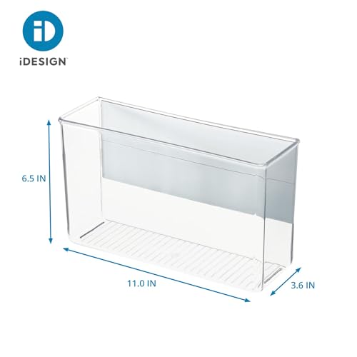 iDesign Magnetic Clear Plastic Organizer Bins for Laundry Storage