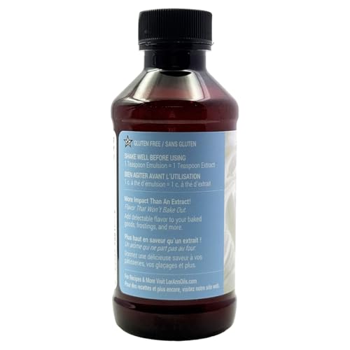 LorAnn Oils Vanilla Bakery Emulsion - No Added Color, 4 Fl Oz