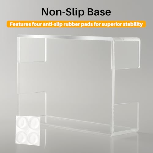 Clear Acrylic Rectangular Sticky Note Holder for 4x6 Inch Pads