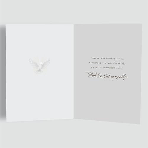 Memorial Sympathy Card for Beloved Wife with Verse - A5 Size
