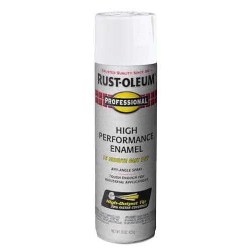 Rust-Oleum Professional Gloss White Spray Paint, 15 oz, 6-Pack