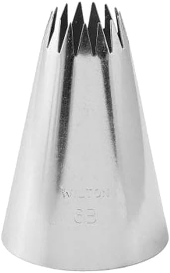 Wilton Decorating Piping Tip No. 6B - Star Shaped Design for Perfect Cake Decoration