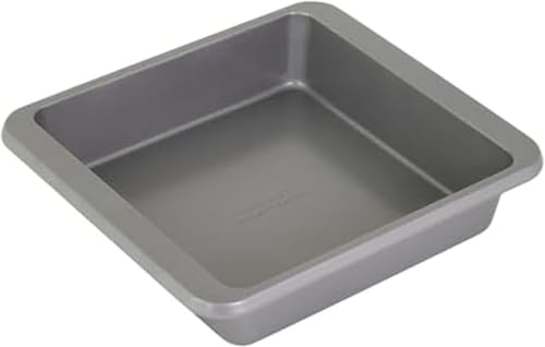 KitchenAid Contour Silver 9-Inch Nonstick Square Cake Pan Pack of 6