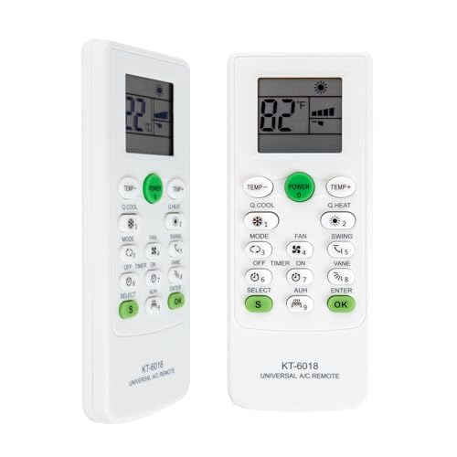 Universal LCD AC Remote Control for Mitsubishi, LG & More - 6000 Codes