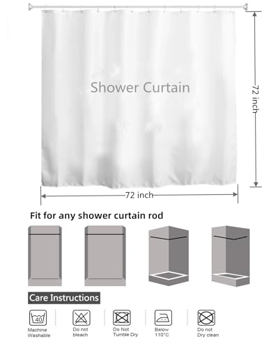 Mimihome Sea Turtle Shower Curtain - 72"x72" Coastal Bathroom Decor