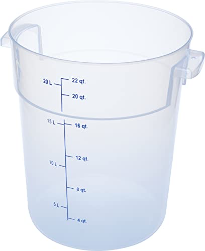 CFS StorPlus 22 Quart Food Storage Containers Pack of 6 - Clear, Commercial-Grade