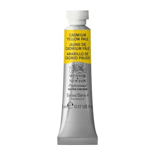 Winsor & Newton Professional Watercolor Paint, 5ml Tube, Cadmium Yellow Pale