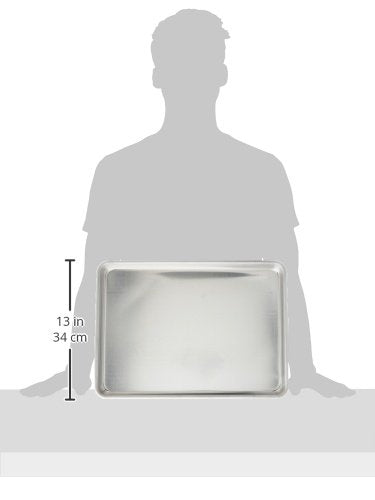 Vollrath Wear-Ever Half-Size Sheet Pan - 18" x 13" Aluminum | Durable Open-Bead Design, NSF Certified