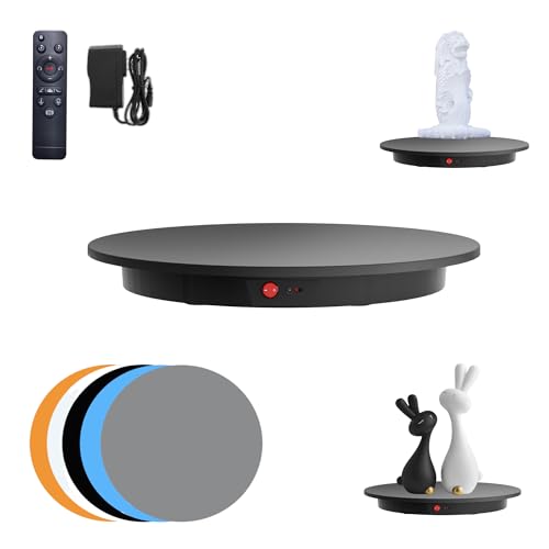 16.5 Inch Motorized Rotating Display Stand with Remote Control - Black