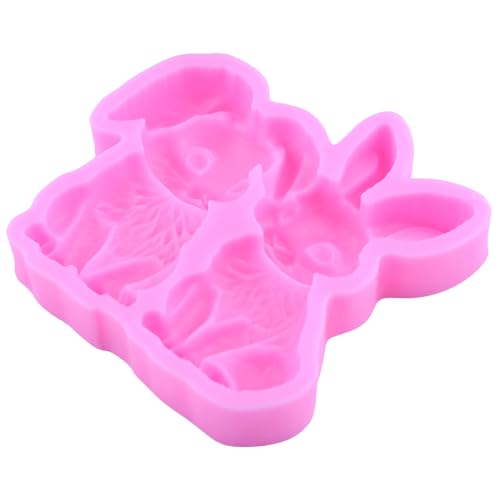 Easter Bunny Silicone Fondant Mold for Cake Decorating