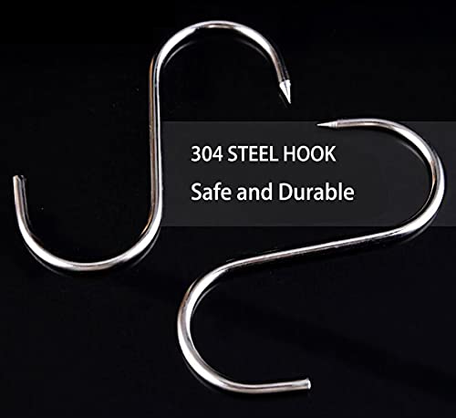 ARTOYS 4 Inch Meat Hooks - 10 Pack SUS304 Stainless Steel