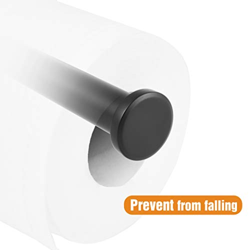 HITSLAM Matte Black Toilet Paper Holder - Rustproof 304 Stainless Steel