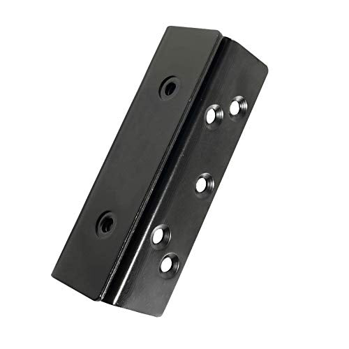 Heavy-Duty Double Hook Slot Brackets for Wooden Bed Frames - Set of 2