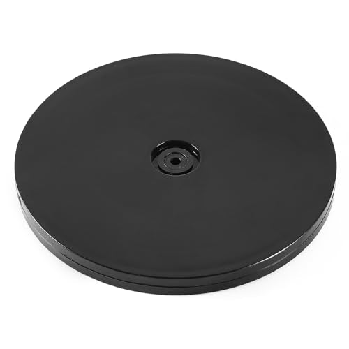 6 Inch Black Acrylic Lazy Susan Turntable with Ball Bearing 360° Rotation for Kitchen & Display