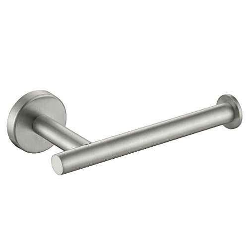 JQK Brushed Knob Toilet Paper Holder - 5 Inch Stainless Steel Dispenser for Mega Rolls