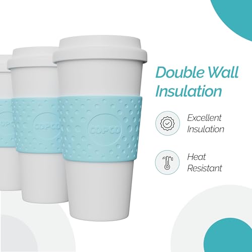 Copco Acadia Travel Mug, 16-Ounce, 3 Pack Bundle (Azure Blue)