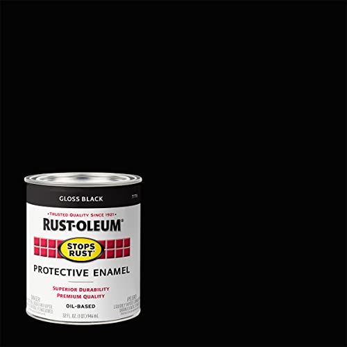 Rust-Oleum Stops Rust Protective Enamel Paint, Gloss Black, 2 Pack
