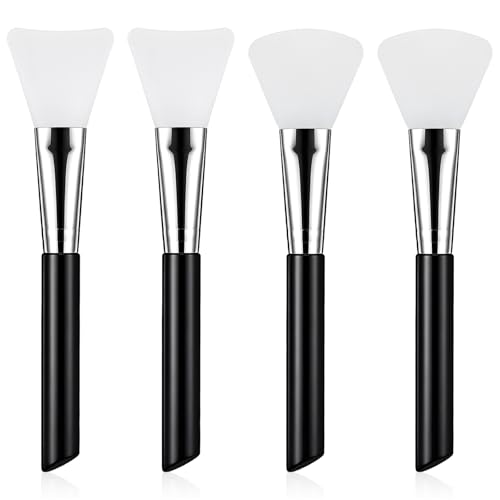 Fyntave 4Pcs Silicone Face Mask Brushes Soft Jelly Applicators
