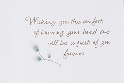 Hallmark Sympathy Card - Loved, Honored, Remembered, 5x7.2