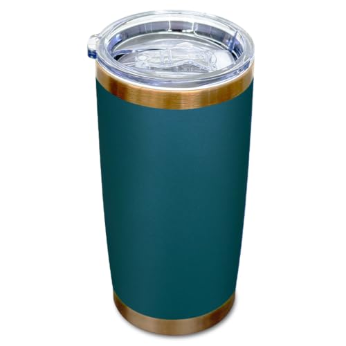 20 oz Insulated Stainless Steel Tumbler with Lid - Denim Blue - Pack of 1