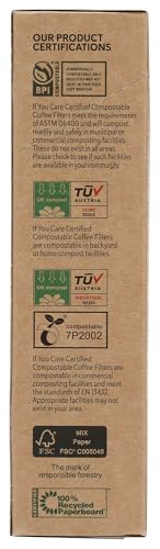 If You Care No. 2 Coffee Filters - 100 Count, Eco-Friendly & Durable