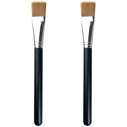 Jaasuee Square Foundation Brush - Flat Synthetic Makeup Brush for Liquid Cream