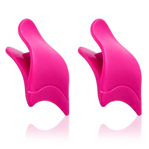 False Eyelash Applicator Tool 2 Pack Pink Soft Tip Lash Clip for Beginners