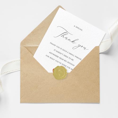 Elegant Thank You Card for Weddings, Showers & Business
