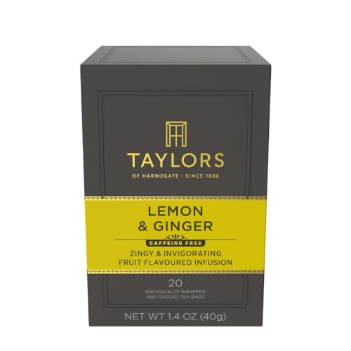 Taylors of Harrogate Lemon & Ginger Herbal Tea Bags - 20ct