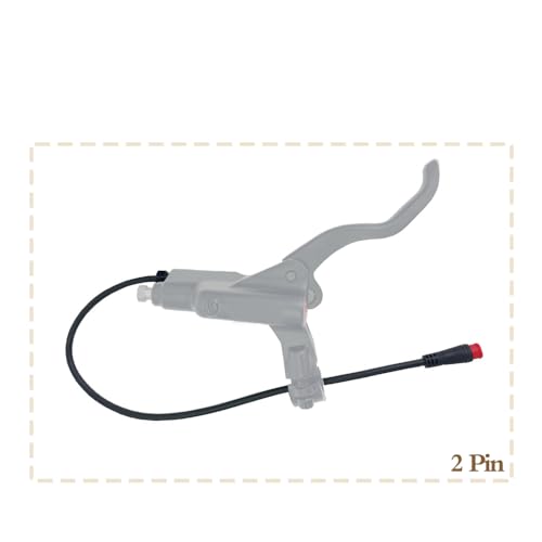 2Pcs Waterproof EBike Brake Sensor Sensitive 2 Pin Magnetic Cable for Electric Bikes Reliable Bike Brake Lever Sensor Cable for Enhanced Safety