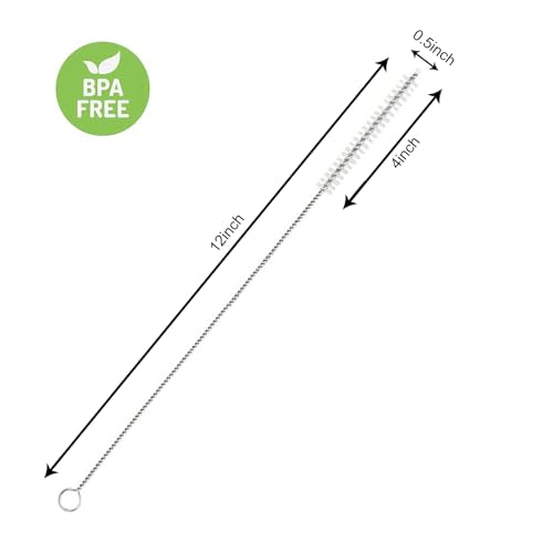 Reusable Straw Cleaner Brush Set - 6 Pack for Stanley Mugs