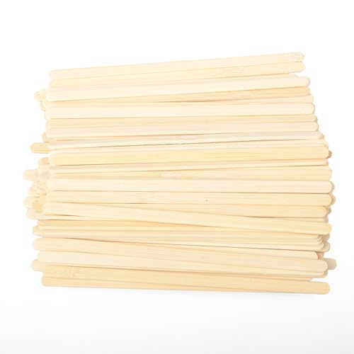 150 Count Bamboo Coffee Stirrer - Disposable 7-Inch Wooden Cocktail & Coffee Sticks HOPELF