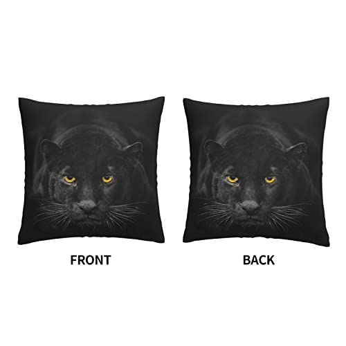 VARUN Black Panther Throw Pillow Cover 18x18in - Stylish Design