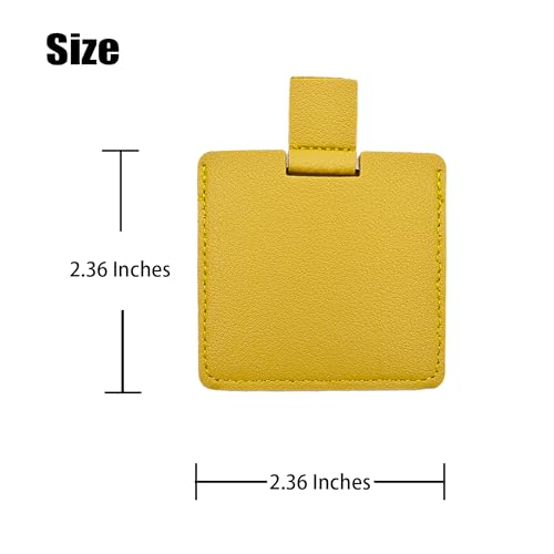Unbreakable Pocket Mirror with PU Leather Case Mini Handheld Mirror