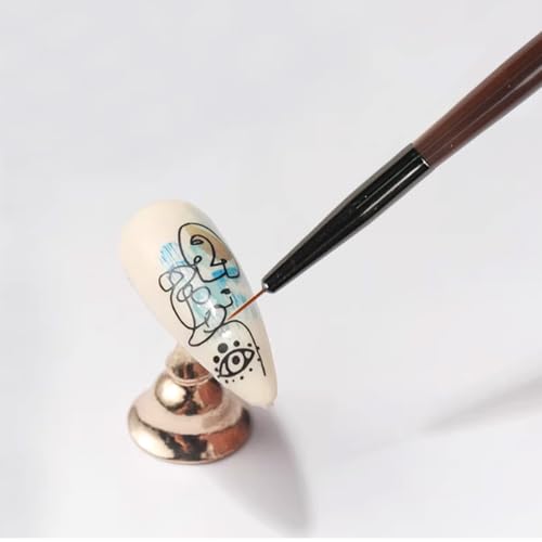 Vigorm Nail Art Striping Brush - Fine Line Detail Pen for Waves and Patterns