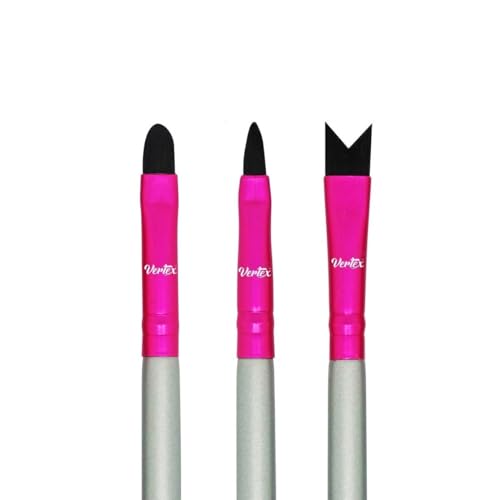 Vertex Multi-Purpose Lip Brush Set V-Shape Stencil Applicator 3Pcs