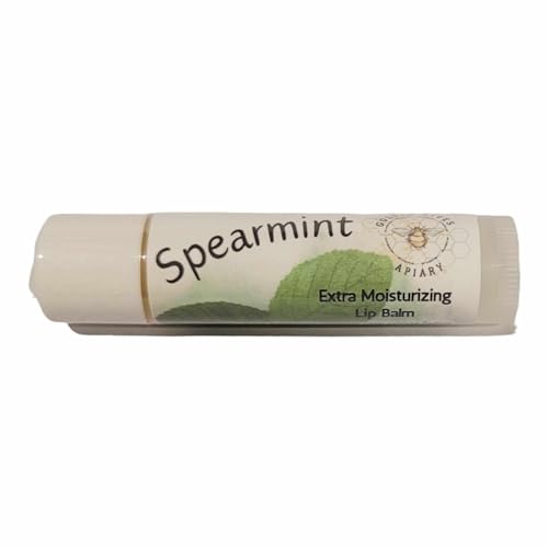Natural Moisturizing Lip Balm with Raw Beeswax & Cocoa Butter - Spearmint