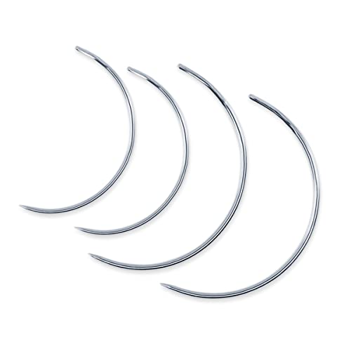 Dritz Curved Hand Needles for Quilting & Upholstery, 4-Count