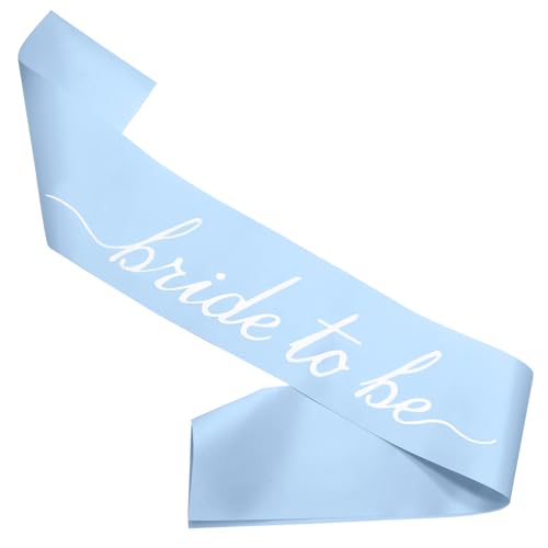 Blue Bride to Be Sash - Soft Satin Bachelorette Accessory