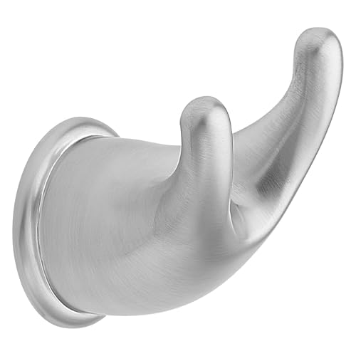Moen Mason Double Robe Hook - Brushed Chrome Bathroom Wall Mount