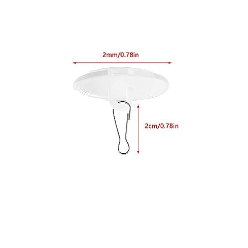 40 Pack Self-Adhesive Ceiling Hooks for Decorations Wall & Ceiling Use