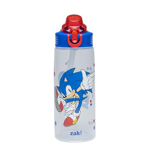 Sonic the Hedgehog 25oz Kids Water Bottle - Leak-Proof Straw