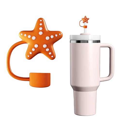 Silicone Straw Cover for Stanley Cup - Starfish Shape Topper