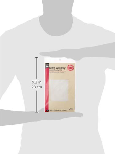 Dritz Stitch Witchery Fusible Web Regular Weight 18-Inch x 1-Yard - White