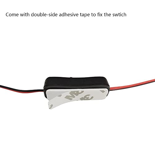 2 Pin LED Strip Connector with Inline Switch - 3 Pack for 10mm Lights
