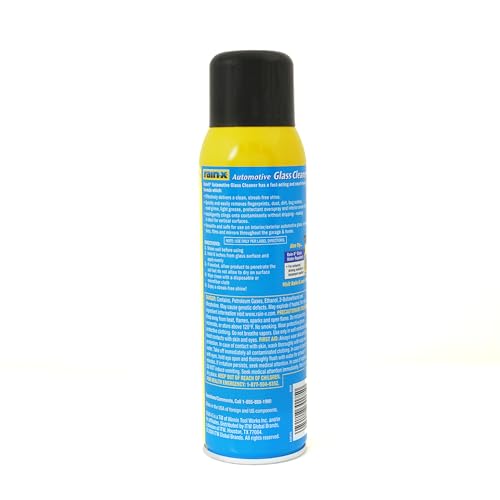 Rain-X Glass Cleaner Aerosol - 19oz Streak-Free Automotive Spray