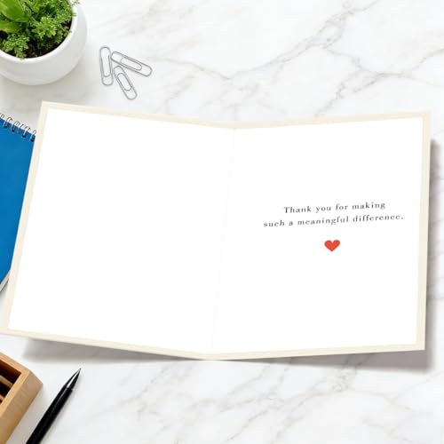 Thank You Card - Appreciation Gift for Teachers, Bosses & Friends