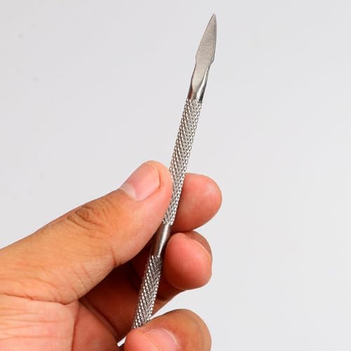 Metal Cuticle Pusher Tool Kit 4-Piece Stainless Steel Nail Cleaner